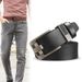 New belt men's retro pinhole buckle genuine leather cowhide belt casual business versatile belt_voghion.com