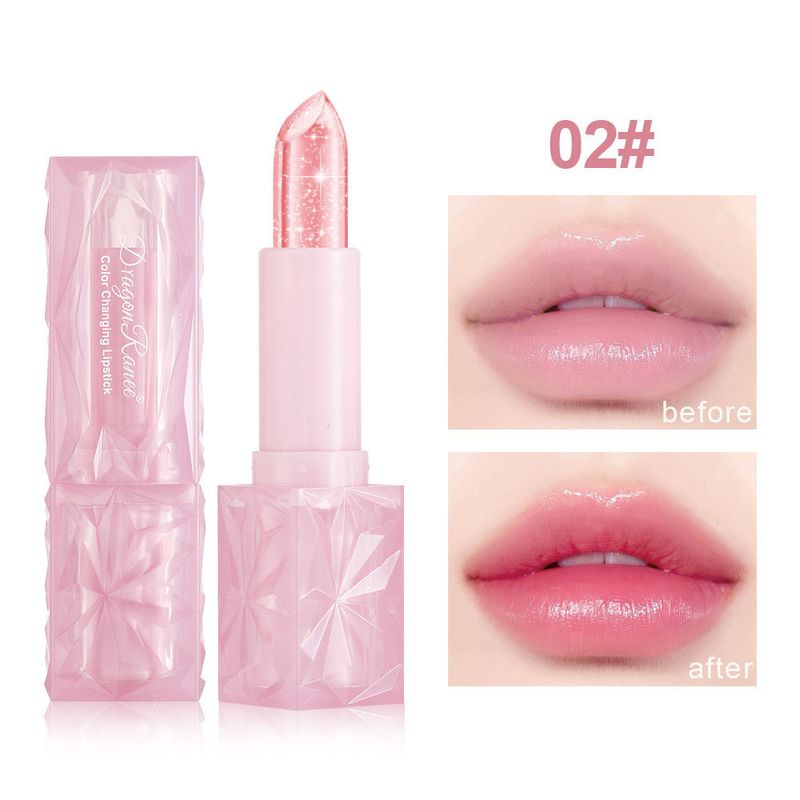 Rossetto termocromico rosa da donna - Lucidalabbra trasparente, idratante, a lunga tenuta e scintillante con formula nutriente_voghion.com