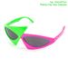Fashion HUIRAN Pink Green Asymmetric Glasses Items Novelty Products Hip Hop Style Sunglasses Birthday Party Supplies Kids Favors_voghion.com
