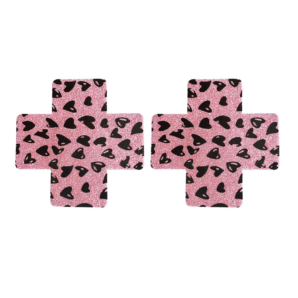 Wegwerp tepelpleister Glitter roze hart bubbel tepelpleister_voghion.com