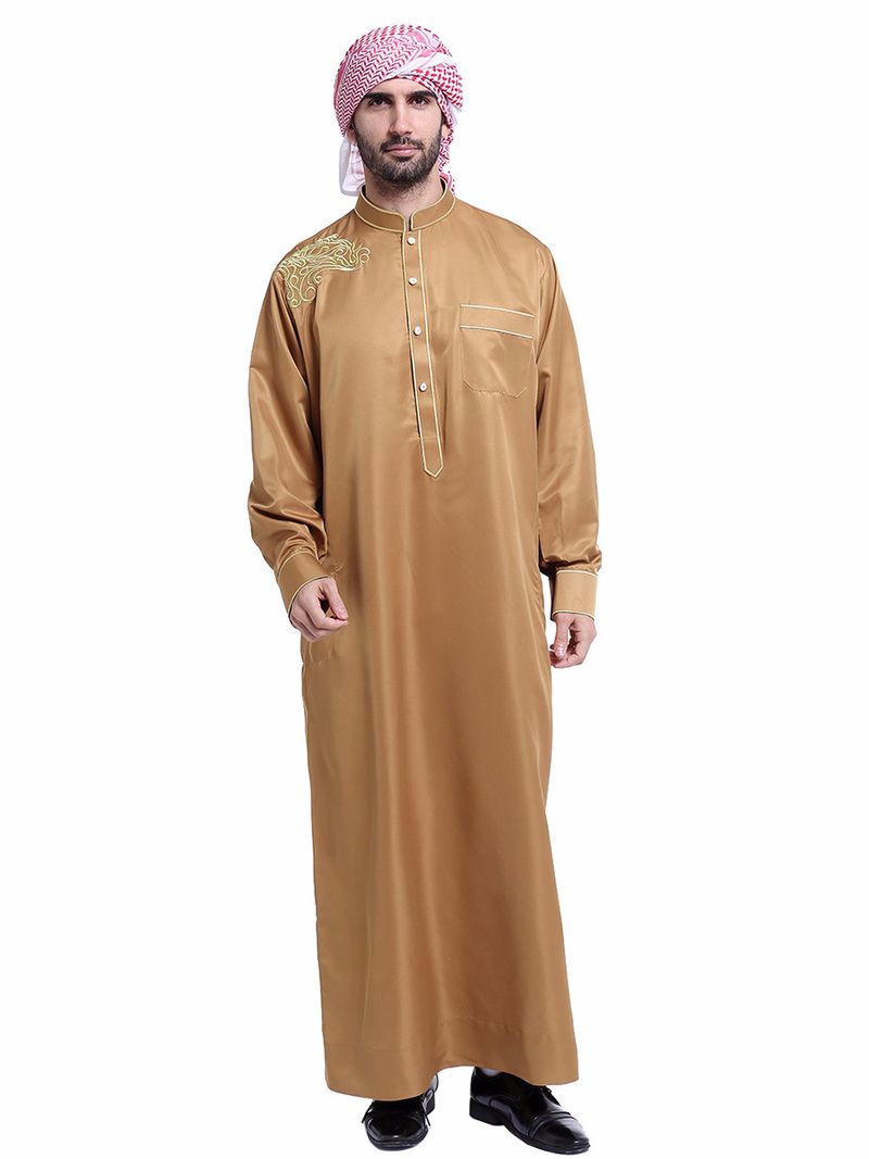 Men's Clothing Factory ready stock Middle Eastern men's robes, TH804_voghion.com