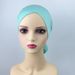 Women's Hijab solid color bottoming hat comfortable breathable hat modal cotton forehead cross two way turban hat_voghion.com