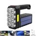New Solar Rechargeable USB High Brightness Flashlight Ultra Bright 8 LED Headlamp Portable Searchlight Long Range_voghion.com