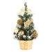 20cm Mini Christmas Tree Decorations - Festive PVC Tabletop Ornaments In Gold, Silver, Royal Blue & Red For Holiday Home Decor_voghion.com