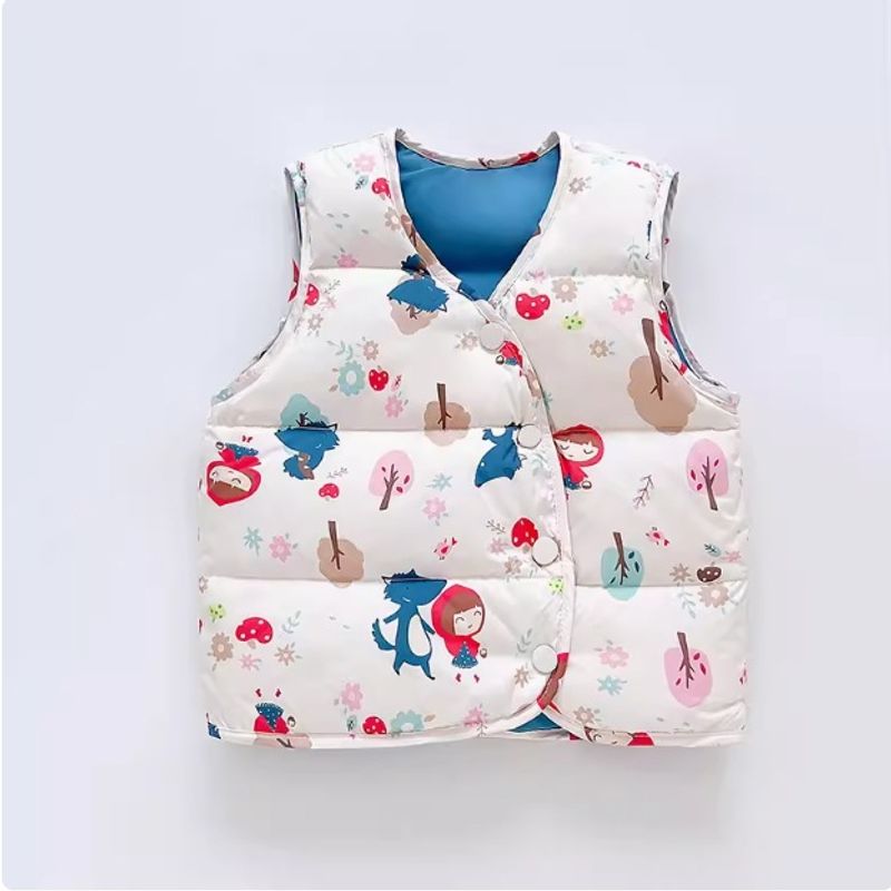 Chaleco para bebé de plumón de pato blanco de 90 pulgadas, camiseta sin mangas ligera y fina para niños, ropa exterior para niños y niñas, otoño e invierno Camry_voghion.com