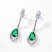 S925 Silber Zucht Smaragd Ohrringe Für Frauen, Voll Eingelegt Mit Edelsteinen, Retro Und Edel_voghion.com