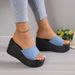 New women's platform sandals wedge heel simple summer women's shoes_voghion.com