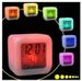 Mood-Changing LED Alarm Clock With 7 Color Shifts - Modern Digital Clock With Soft Wake-Up Light, Battery Powered, Simple Design For Bedroom & Office_voghion.com