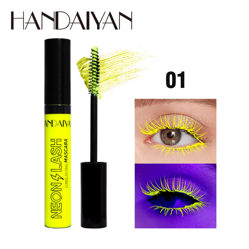 Handaiyan Han Daiyan Halloween Occhio fluorescente colorato nero è riccio, sottile, resistente, impermeabile e anti sbavature_voghion.com