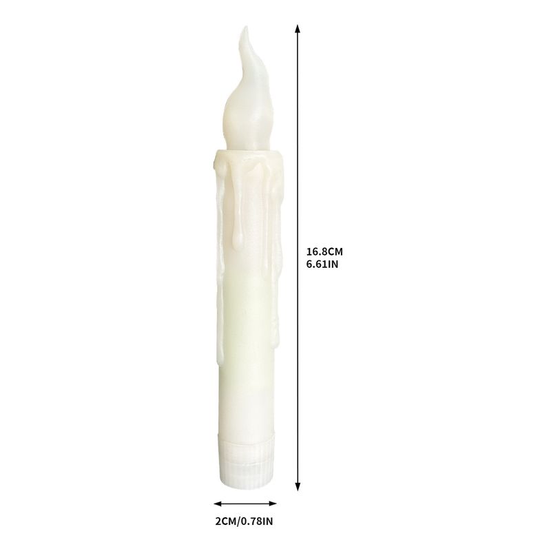 Per USB wiederaufladbare LED-Kerzen – 2er-/6er-Pack flammenlose Dekokerzen mit warmweißem/gelbem flackernden Licht für die Dekoration zu Hause, bei Hochzeiten und Feiertagen_voghion.com