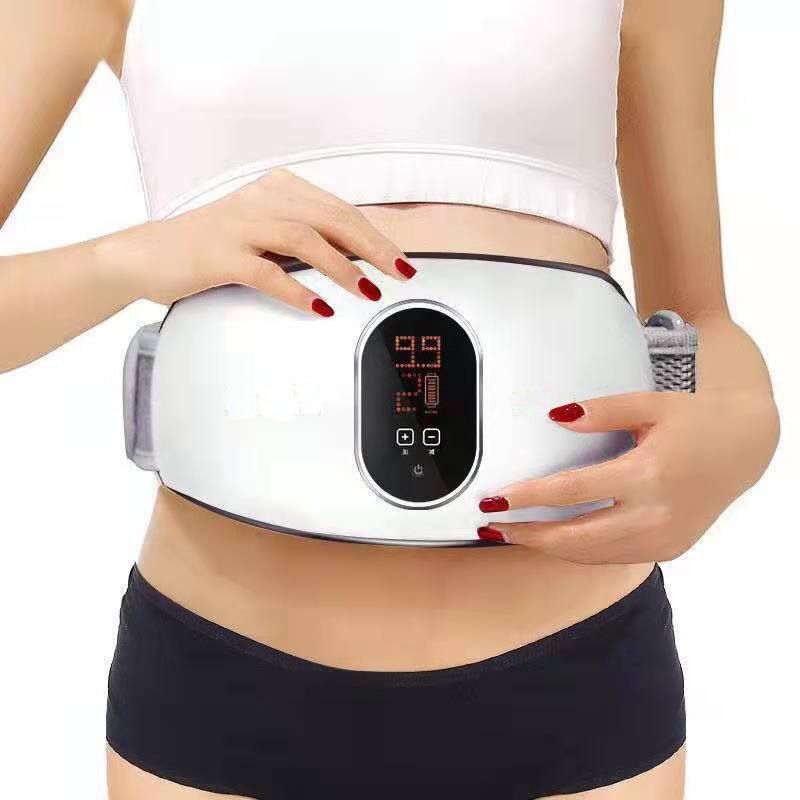 Electric Body Slimming Belt EMS Pulse Vibration Abdominal Cellulite Fat Burning Hine Belly Back Massage Beauty Health_voghion.com