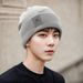 Men's Winter Windproof Coldproof Warm Knitted Super Thickened Fleece Lined Wrap Hat Large Head Circumference_voghion.com