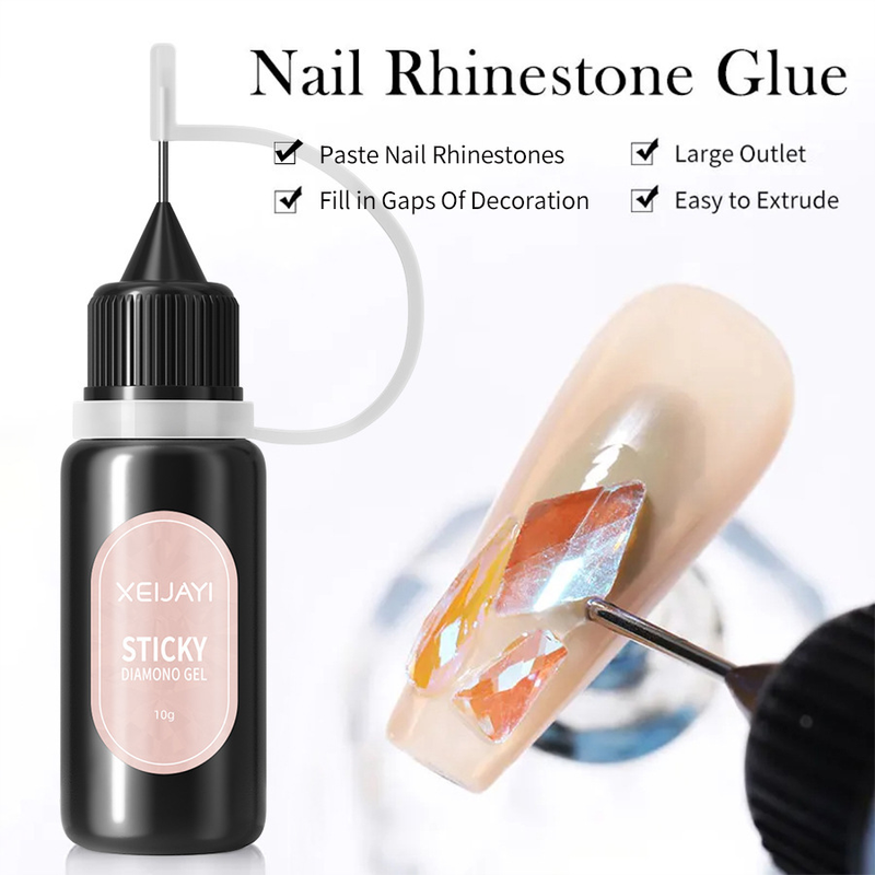 Nagelkleber, waschfreier Kantenkleber, Net Red Soft Fat Man Dichtungskleber, starker Kleber, Diamantkleber, spezieller Nagelkleber für Nagelkunst_voghion.com