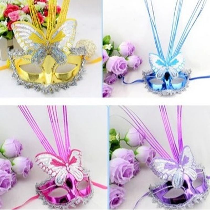 Masks, beautiful women, butterflies, rain silk, supplies, dressing up, makeup, dance party masks, Halloween masks_voghion.com