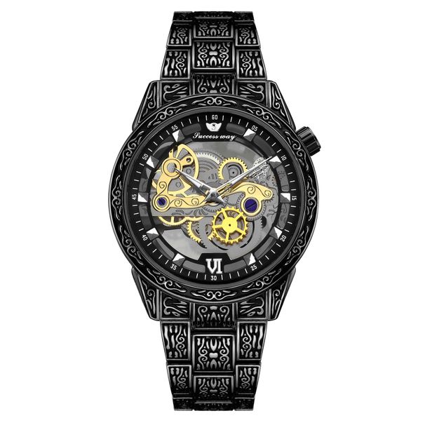 Montres pour hommes sculptées non mécaniques, style européen et américain, fabricant de montres autoritaires_voghion.com