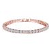 Trendy Round Zircon Bracelet Single Row Full Diamond Tennis Chain Hip Hop Jewelry_voghion.com