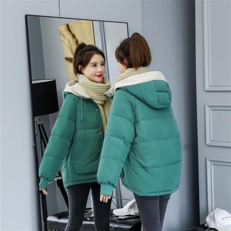 Piumino per donna inverno nuovo stile coreano studente corto cotone imbottito giacca cappotto largo in cotone spesso_voghion.com