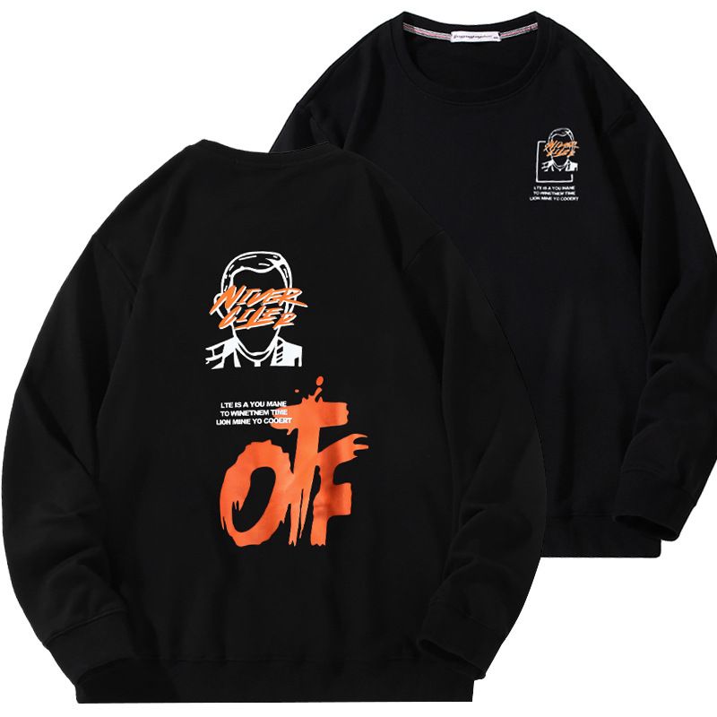 Maglione primaverile a maniche lunghe da uomo taglie forti, alla moda da uomo, con scollo rotondo, in cotone, con fondo ampio, taglie forti, oversize, giacca_voghion.com