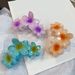 Flower Shape Hair Claw Strong Grip Anti-slip Hair Clip Shower Back Head Hair Clip Vacation Hair Accessories_voghion.com