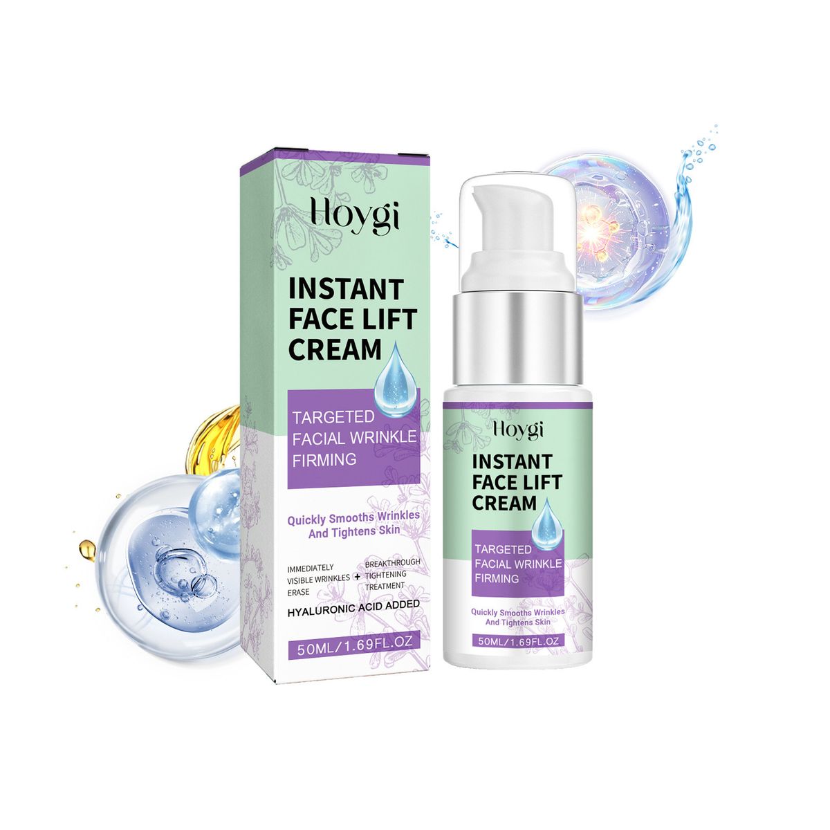 La crema lifting antirughe Hoygi riduce borse sotto gli occhi, linee sottili, pelle anti-invecchiamento, liscia, delicata ed elastica._voghion.com