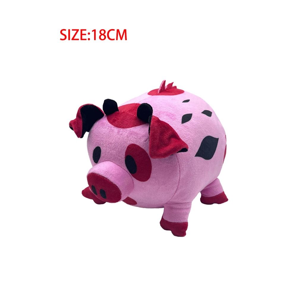 18 CM Resnu tīrradņu cūku plīša rotaļlietas Karikatūra Hotel Cosplay Fantāzijas rekvizīti Ziemassvētku dzimšanas dienas dāvana Mīksti pildīti talismans Helovīna ballītes dekors_voghion.com