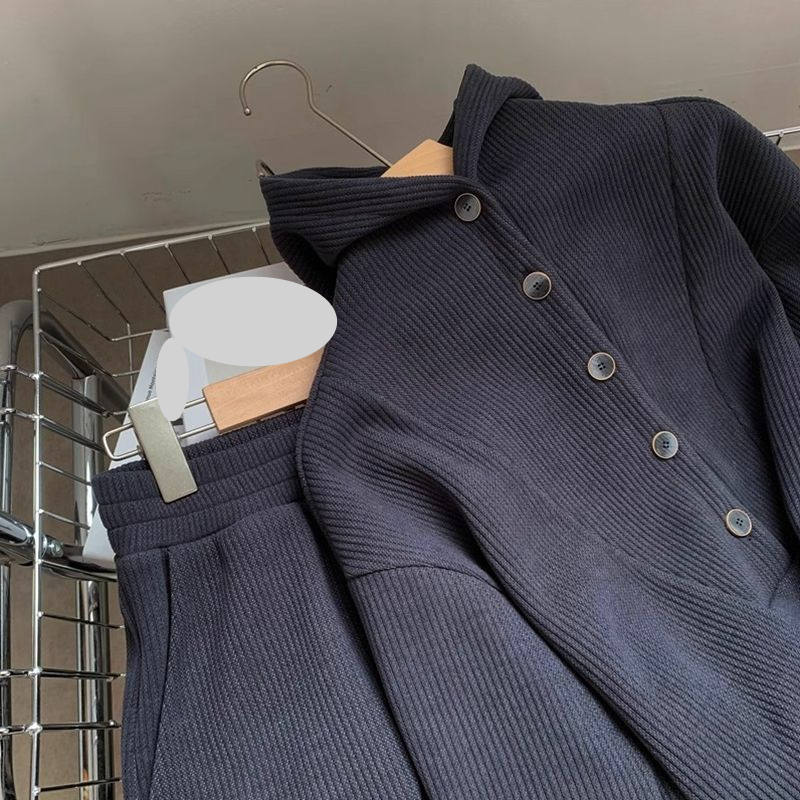 Women's Clothing Spring And Autumn Loose Sweatshirt Women's Sweatpants High End Suit Slimming And Meat Covering Two Piece Suit_voghion.com