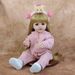 22 Zoll 55 cm Fertige süße Reborn Baby Girl Puppe mit vollem weichem Vinylkörper Lebensechtes Anziehspielzeug Geburtstagsgeschenk_voghion.com
