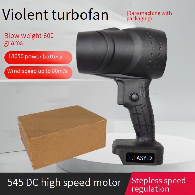 700g High-Speed Turbo Blower - Powerful Cordless Leaf Blower & Car Dryer, Rechargeable Lithium Battery, For Dusting, Snow & Debris Removal_voghion.com