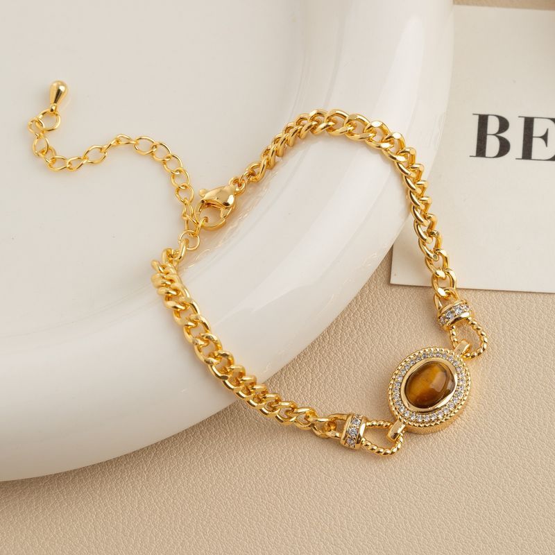 Damen-Armbänder Maillard Tigerauge-Stein für Damen, neues Herbst- und Winter-High-End-Licht-Nischen-Design, französisches Retro_voghion.com