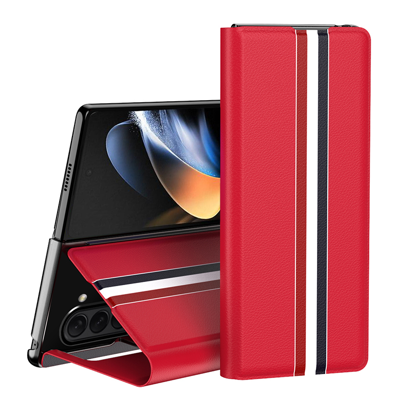 Luxus Leder Klapphülle für Samsung Galaxy Fold ZFold5 ZFold4 ZFold3 ZFold2 All Inclusive Karteneinschub Telefonschutz_voghion.com
