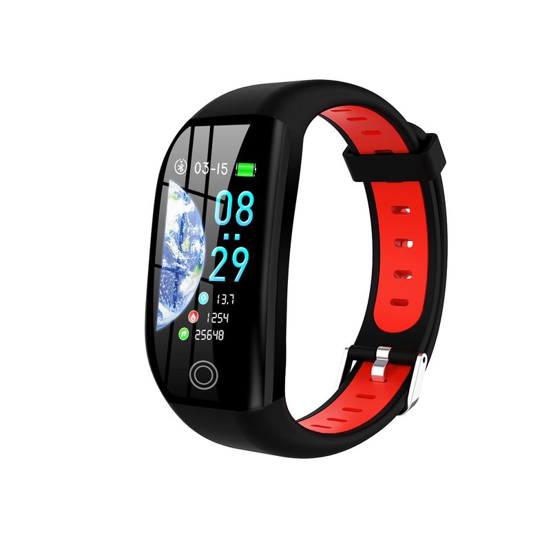 Brățară inteligentă F21 cu ecran color, brățară inteligentă pentru exerciții, ritm cardiac, tensiune arterială, monitorizare a sănătății somnului, pedometru, Bluetooth, memento_voghion.com