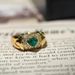 Light Luxury Style Emerald Zircon For Women, Niche Design, Inlaid Diamond Open Ring, High-End Index Finger Ring_voghion.com