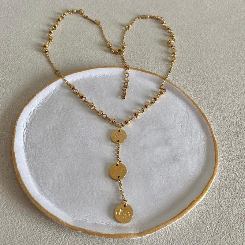 Collier pendentif calligraphie arabe en acier inoxydable, amulette porte-bonheur, bijoux quotidiens pour femmes, cadeau pour elle_voghion.com