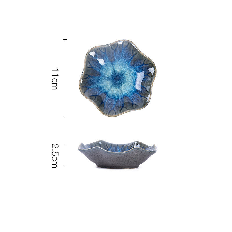Kiln Changed Plates Ceramic Snack Plates Seasoning Plates Restaurant Hot Pot Sauce Plates Sushi Sauce Plates_voghion.com