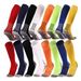 Chaussettes de sport carrées, longues chaussettes de football pour hommes et femmes, chaussettes antidérapantes au-dessus du genou, chaussettes d'entraînement longues à fond épais en serviette_voghion.com