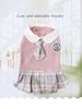 1 Piece Of Pet Accessory: Knitted JK Plaid Dress For Dogs And Cats, A Comfortable Spring-autumn Outfit Suitable For Small And Medium-sized Pets_voghion.com