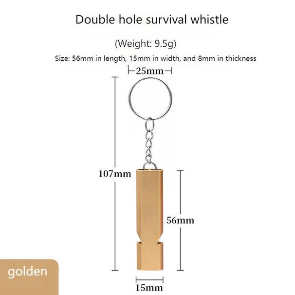 Titanium-Alloy Dual-Tube Survival Whistle – Ultra-Loud Emergency Signal For Outdoor, Hiking & EDC Gear_voghion.com