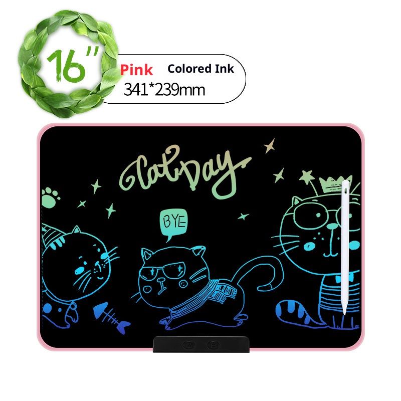 Rechargeable LCD Writing Tablet For Kids - 16/21/28/40 Inch Color Screen Drawing Board, Erasable & Portable Doodle Pad For Home, School & Travel_voghion.com