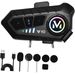 Bluetooth Motorrad Helm Intercom Headset Drahtlose Motorrad Kopfhörer + Mic_voghion.com