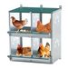4 Compartment Chicken Nesting Boxes, Metal Nesting Boxes Wall Mount Chicken Egg Laying Box For Different Chicken Breeds_voghion.com