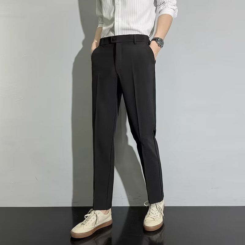 Vêtements pour hommes Pantalons décontractés tendance amples polyvalents pantalons de printemps pour hommes simples nouveau style tempérament tendance jeune populaire_voghion.com