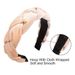 Braid Headband Braid Velvet Gold Velvet Headband_voghion.com