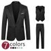 CT Business Casual Set für Herren: Dreiteiliger Anzug mit Blazer, Hose und Weste_voghion.com