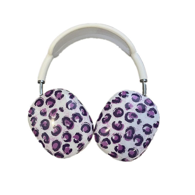 Modische AirPodsMax-Headset-Schutzhülle mit Leopardenmuster, transparente Softshell_voghion.com