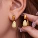 Sugar Cube Niche Oil Drop Earrings For Women, Simple, Light Luxury, Versatile, Elegant, Unique, Fashionable Stud Earrings, Cool Style_voghion.com