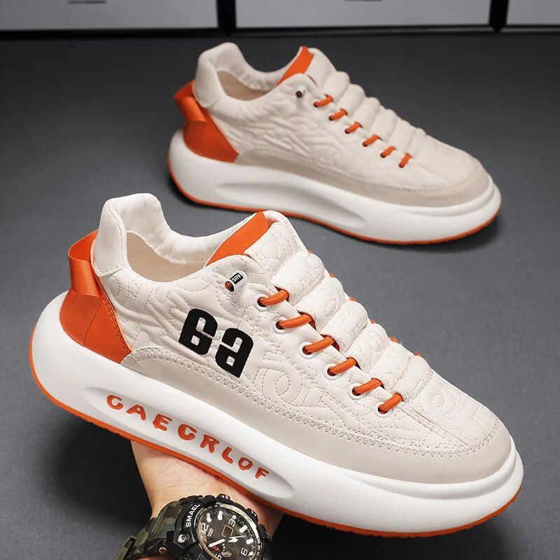 Pantofi sport vulcanizați pentru bărbați 2024, pantofi sport respirabili, casual, de vară, de designer la modă, cu platformă, Tenis Masculino_voghion.com