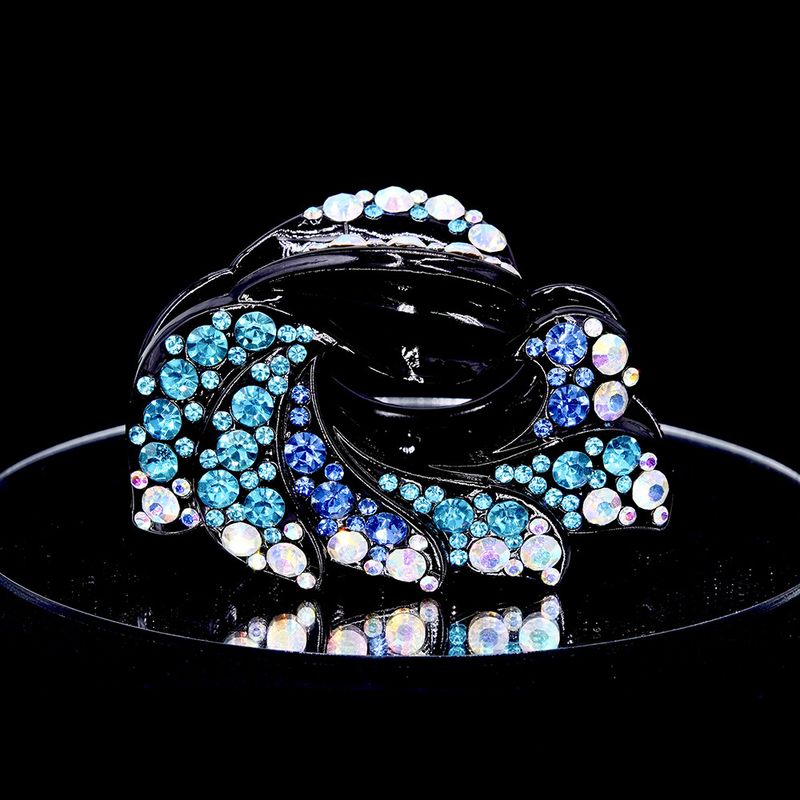 Vague requin accessoire de cheveux Simple casque incrusté de diamants épingle à cheveux élégante épingle à cheveux romantique cristal_voghion.com
