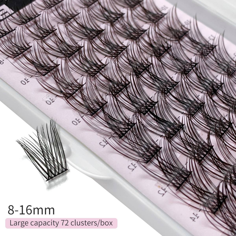 European and American large-capacity feathered false eyelashes D curling curling self-grafting false eyelashes_voghion.com