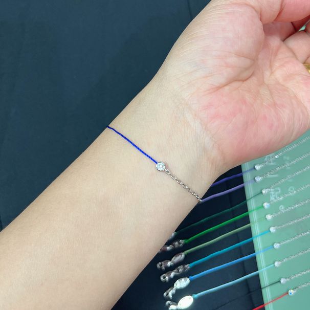 French Paris House Red String Celebrity Same Style Lucky Rope Half Chain Women High-end Sense Transfer Bracelet Zodiac_voghion.com