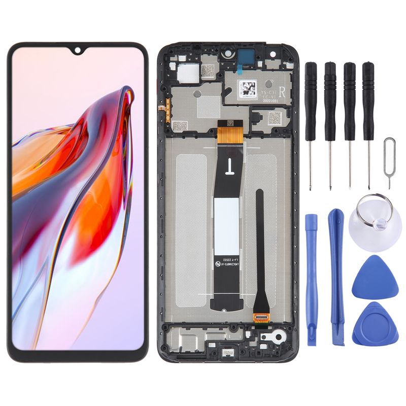 Za Xiaomi Poco C55 OEM LCD zaslon digitalizatorja, celoten sklop z okvirjem_voghion.com